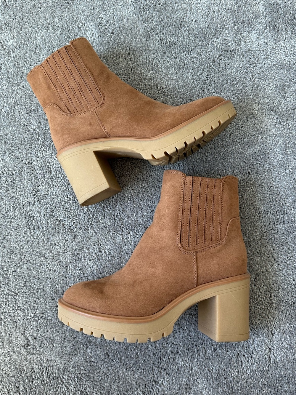 Universal Thread Cognac Suede Boots